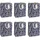Clairefontaine 6x Precious, Geschenktasche 26,5x14x33cm Blau X-32808-2C