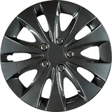 CARTREND Storm 16 Zoll 4 Stück Schwarz