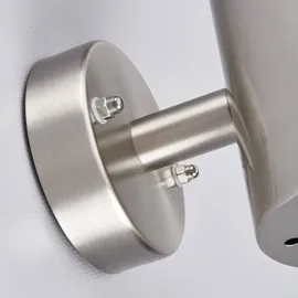 LINDBY Außenwandleuchte Edelstahl 22 cm inkl. Bewegungsmelder grau
