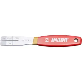 Unior 2 in 1 Scheibenbremswerkzeug Brems-Werkzeug, rot, Einheitsgröße