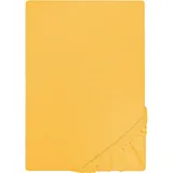 biberna Spannbettlaken Jersey 180 x 200 - 200 x 200 cm gelb