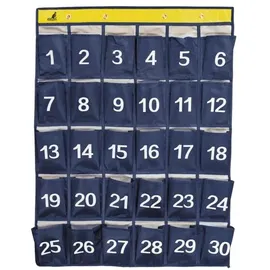 Kangaro Smartphone-Wandorganizer 60 x 79 x 20,5 cm 1-tlg. Blau/Gelb/Grau