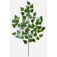 Seidenblumen Roß 1 Stück Birkenzweig 70cm mit 60 Blättern