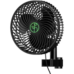 Herbgarden Oszillierender Clipventilator 10W 3 Stufen entwickelt für Growzelte
