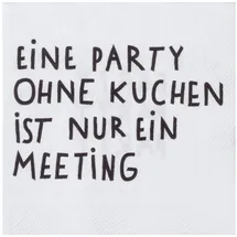 räder Cocktailserviette Eine Party ohne Kuchen ist nur ein Meeting