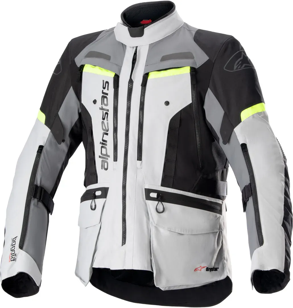 Alpinestars Bogota Pro Drystar® wasserdichte Motorrad Textiljacke, grau, Größe S