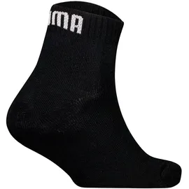 Puma Socken, 12er Pack - Plain Quarter 12P, Logos, einfarbig, Schwarz 27-30