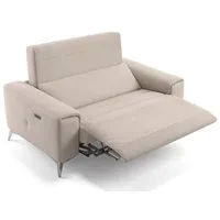 Sofanella 2-Sitzer Stoff BELLA, Relaxsofa, Designsofa, Designer Couch, Italienisches Sofa, 2er Sofa beige