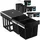 Tectake Abfalleimer 30 l Schwarz