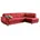 sit&more Eckcouch Kunstleder 2-Sitzer rot