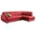 sit&more Eckcouch Kunstleder 2-Sitzer rot