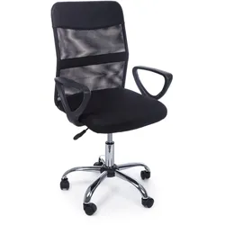 Bürostuhl Nairobi mit Armlehne, Schwarz