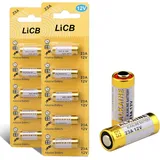 LiCB 10 Stück 23A 12V Alkaline Batterie, A23S MN21/23 L1028 A23 12V Batterie