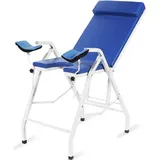Gvqng GynäKologischer Untersuchungsstuhl, Massage- Und SchöNheitsstuhl, Betttisch, Klappbarer Tragbarer GynäKologischer Untersuchungsstuhl, Ambulantes Krankenhausbett,Blau