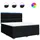 vidaXL Boxspringbett 180 x 200 cm Schwarz