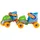 Kids Globe Rollschuhe Blau/Grün 24-30