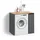 livinity Waschmaschinenschrank Paolina 93,6 x 88,2 cm Anthrazit/Goldkraft Eiche
