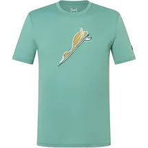 super.natural Duck Dive Tee Türkis / Grün XL 2er Pack
