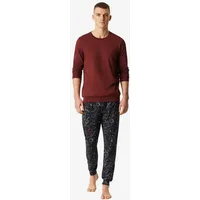 SCHIESSER Pyjama Family Dunkelblau / Bordeaux 56