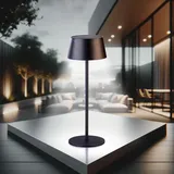 Lunartec LED-Solar-Tischleuchte, 150 Lumen, 1.200 mAh, dimmbar, USB