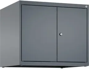 C+P Aufsatzschrank Classic PLUS, 2 Abteile, 500x600x500mm, 7016/7016 Verschluss Zylinderschloss