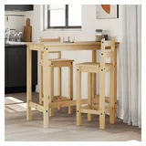 vidaXL Barstühle 2 Stk. Massivholz Kiefer