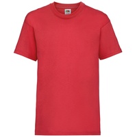 Fruit of the Loom Valueweight T Kids Basic T-shirt in versch. Farben und Größen, rot, 98