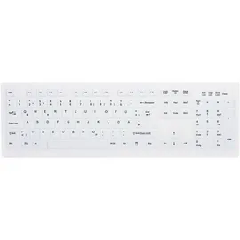 Cherry AK-C8100F-FU1-W/FR (FR, Kabellos), Tastatur, Weiss
