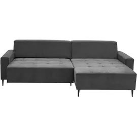 A.Z. Iwaniccy Eckcouch Mikrofaser 2-Sitzer Dunkelgrau