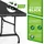 CASARIA Klapptisch 180 x 75 x 73 cm schwarz