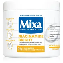 Mixa Niacinamide Bright intensive, hydratisierende Creme gegen dunkle Flecken 400 ml