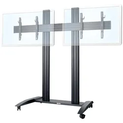 Edbak TRV300 mobiler Dual Monitorständer, 42-55 Zoll