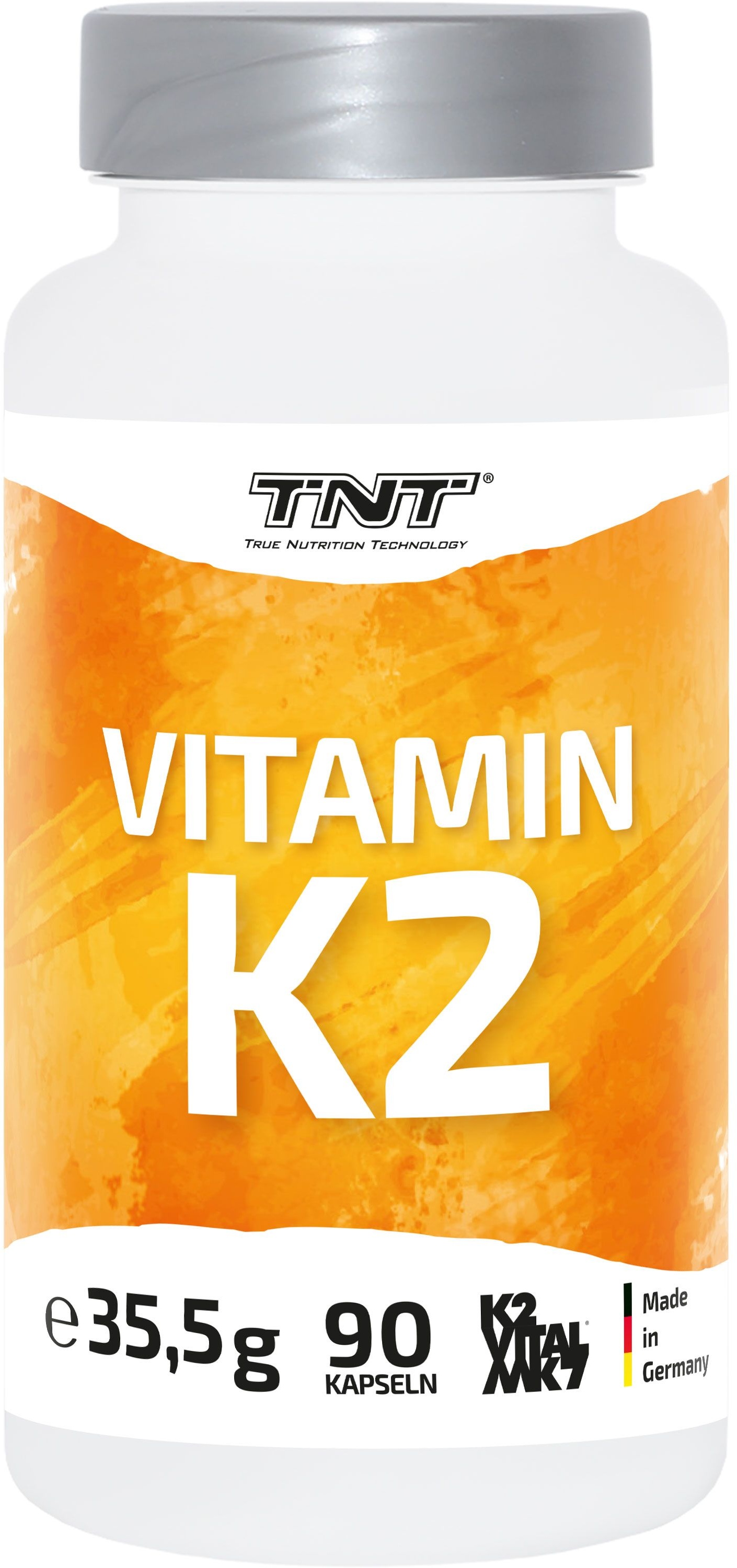 TNT Vitamin K2 - hilft bei der Aufnahme und Verarbeitung von Calcium Kapseln 90 St