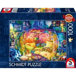 Schmidt Spiele - Erwachsenenpuzzle - Gemütliche Höhle, 1.000 Teile Puzzle