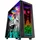 Mars Gaming MC-Art Schwarz, PC Gaming ATX Gehäuse, Doppelt Zeichnbar Gehärtetes Glas, ARGB 12 Mode, 12cm Lüfter, MCART