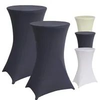 Baumarktplus 2x Stehtischhusse grau