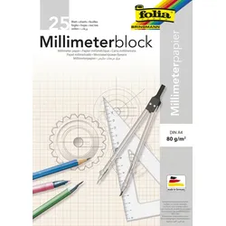 folia Millimeterblock DIN A4 Millimeter