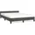vidaXL Bettgestell 140 x 200 cm Dunkelgrau