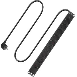 Act Steckdosenleiste 3 m Schwarz 2 St.