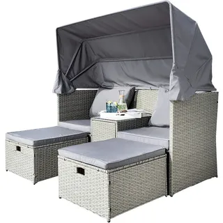 Westerholt Strandkorblounge Grau