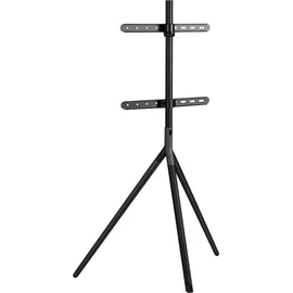 pro.tec Valle TV-Ständer 137 x 85,5 x 46,5 cm Schwarz Aluminium/Metall/Stahl