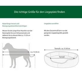 dehner lieblinge Kuschelbett Sammy, oval, grau