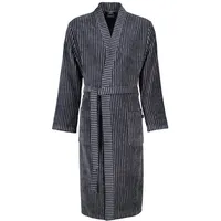 CAWÖ Bademäntel Herren Kimono Streifen 4854 anthrazit - 97 in anthrazit - 97 | Gr.: L