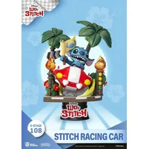 Beast Kingdom Co., Ltd Lilo & Stitch D-Stage PVC Diorama Stitch Racing Car Closed Box Version 15 cm