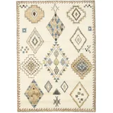 Berber Indisch Teppich - Naturweiß / Beige 160x230