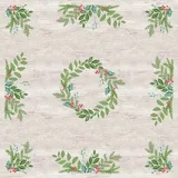 DUNI GmbH DUNI Mitteldecke Dunicel 84 x 84 cm Winter Greenery