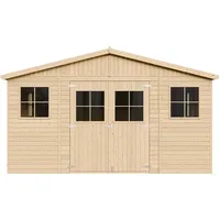 TIMBELA Gartenhaus 4,18 x 4,93 m Beige