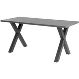 Mäusbacher Schreibtisch MISTER OFFICE, Graphit Dekor - Schwarzstahl Dekor - 160 x 70 cm