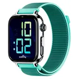 SaveFamily SaveWatch Plus 2 GPS+Cellular 49,8 mm Silber Stoffarmband Ocean