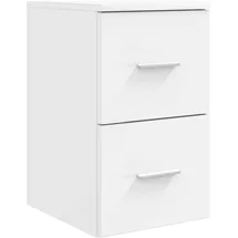 vidaXL Badezimmerschrank Inzwischen Weiß 30 x 44,5 x 50 cm